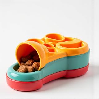 Interactive dog puzzle toy with hidden treats